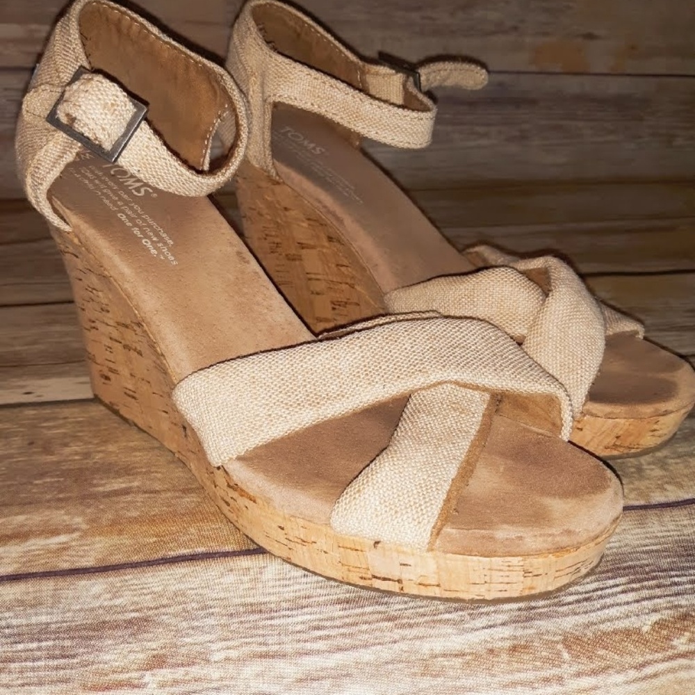 TOMS Strappy Platform Sandals